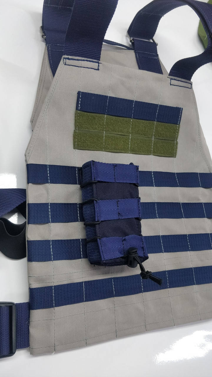 

Подмагазин подсумок под рожок АК синий система молли molli синий