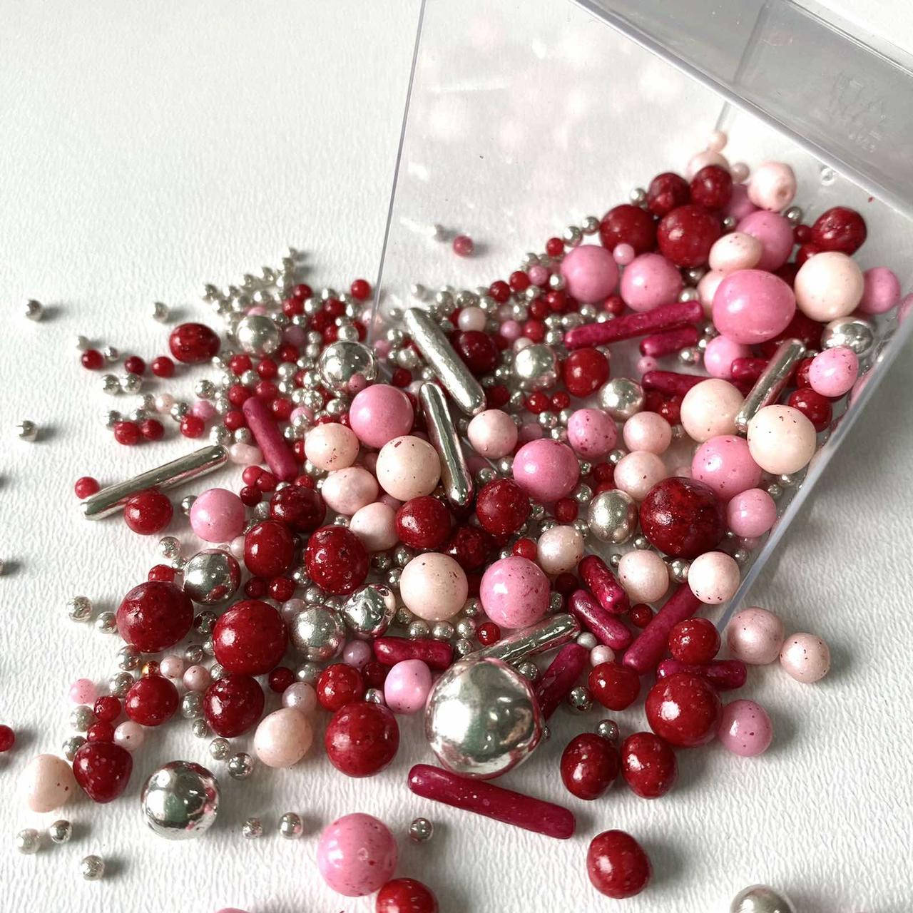 

Посыпка сахарная для кондитерских изделий Микс Розовый пунш