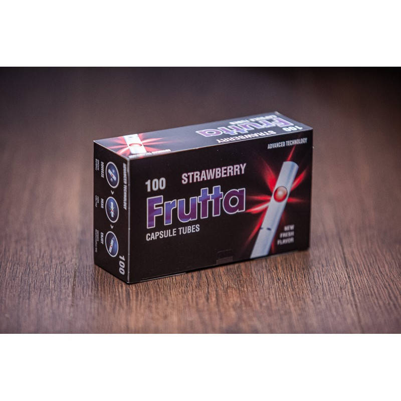 

Сигаретные гильзы с капсулой FRUTTA "Клубника" 100 шт.