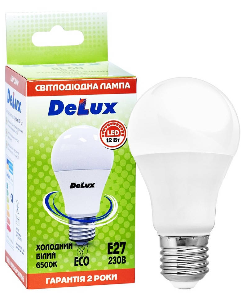

Лампа Светодиодная 12Вт E27 6500K DELUX BL 60