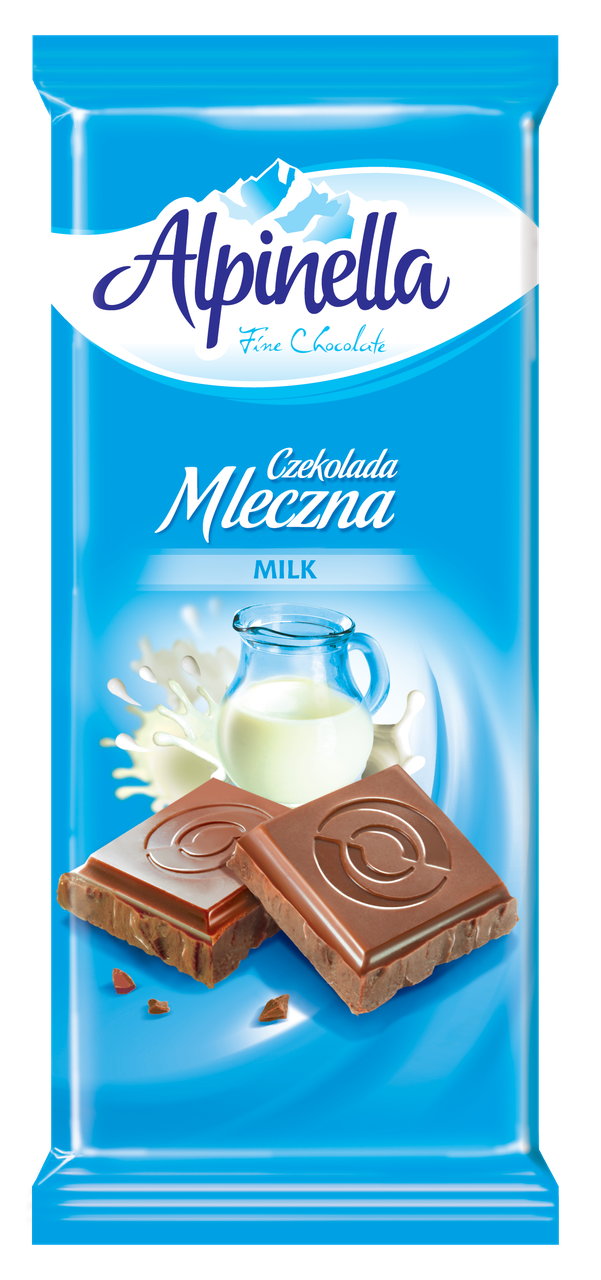 

Шоколад "Alpinella", (молочний Альпінелла), Польща, 90г
