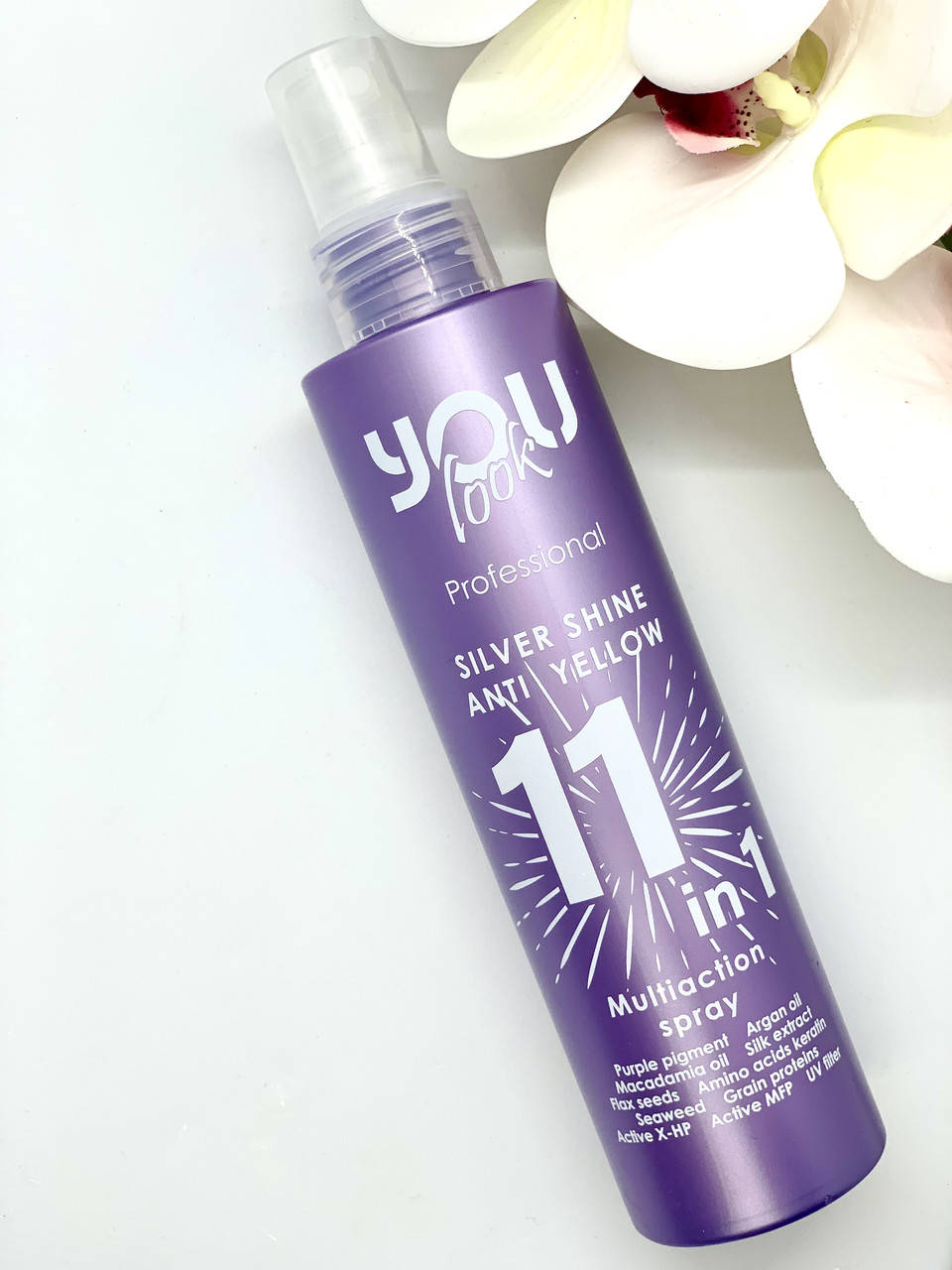 

Многофункциональное средство для блондинок SILVER SHINE ANTI YELLOW NEW 11in1