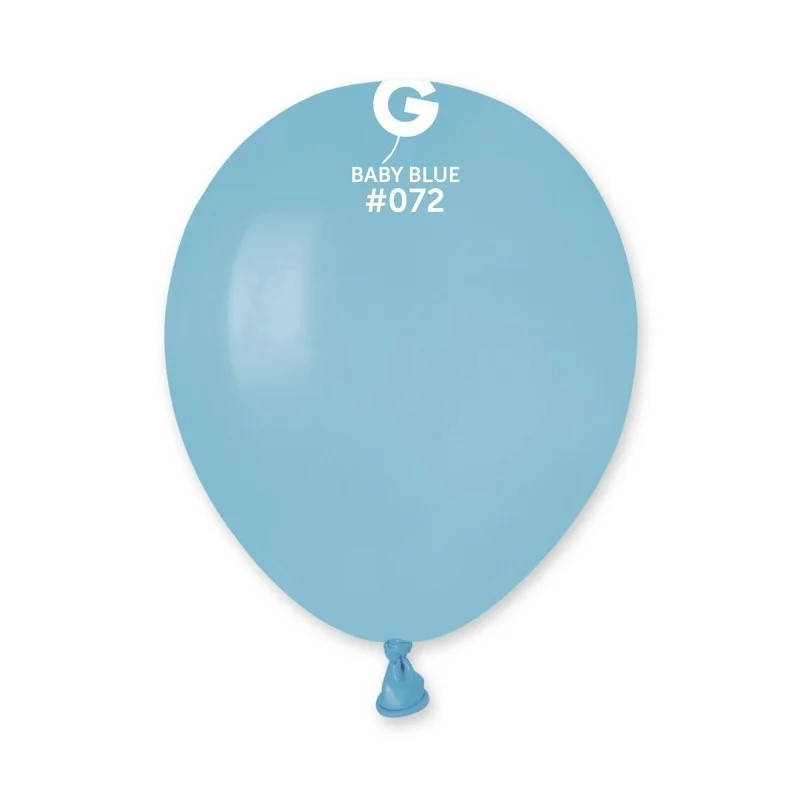 

Латексный воздушный шар 5’’ (13см) BABY BLUE (#072) GEMAR, Голубой
