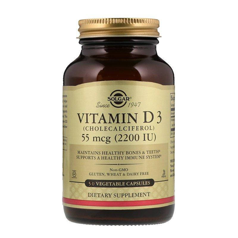 

Витамин Д3 Solgar Vitamin D3 Cholecalciferol 2200 IU 50 капсул