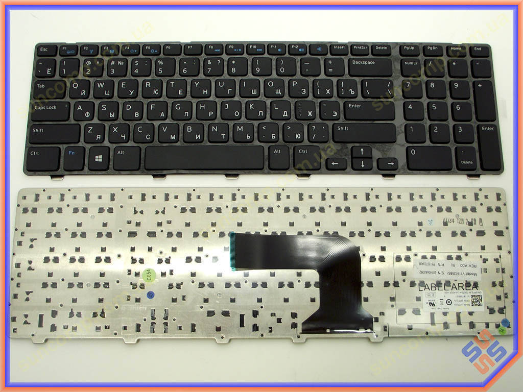 

Клавиатура для DELL Inspiron 17R 3721, 3737, 5721, 5737 (RU Black с рамкой), Черный