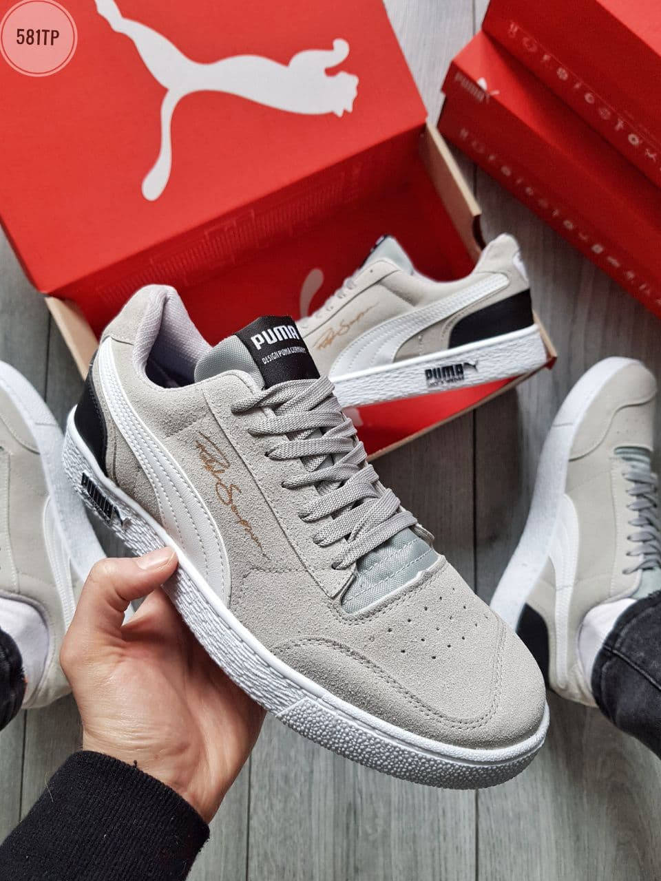 

Мужские кроссовки Puma Suede Бежевые, Бежевый