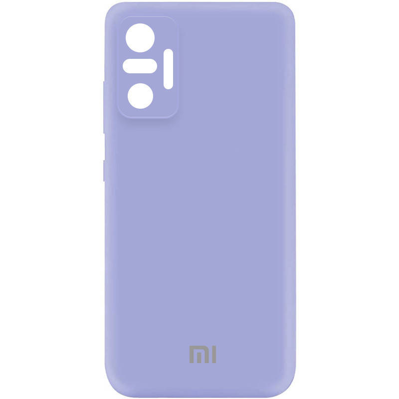 

Силиконовый чехол для Xiaomi Redmi Note 10 Pro Сиреневый микрофибра soft touch