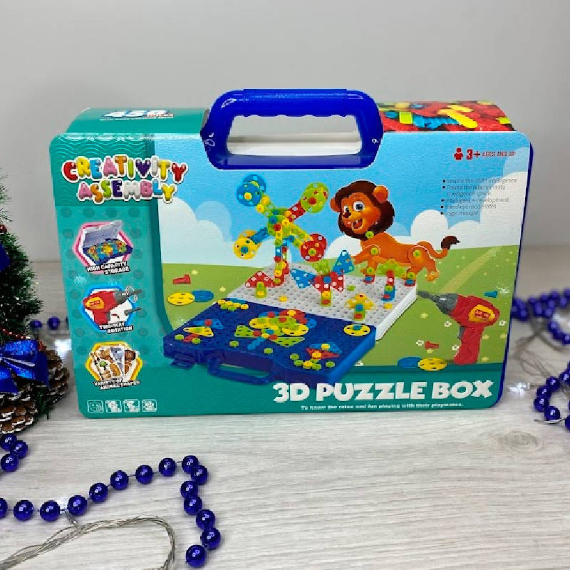

Мозаика 3D, на шурупах 021А, 210 деталей