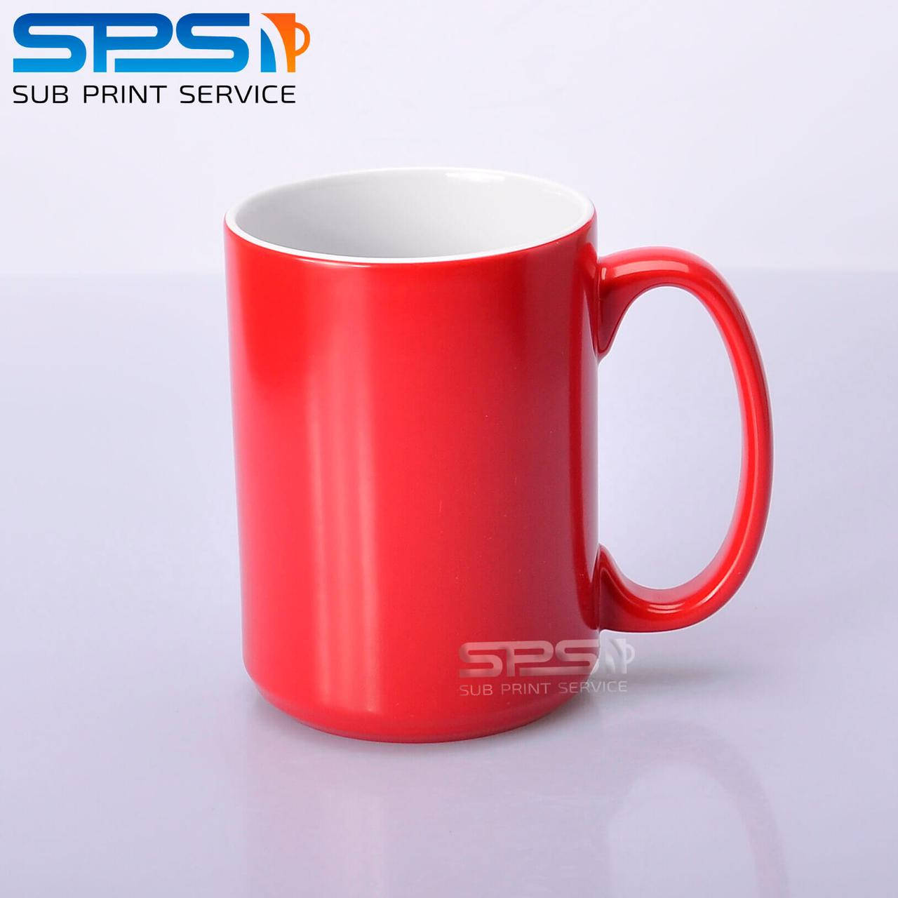 

Чашка для сублимации хамелеон 425мл (красный)