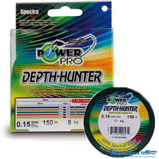 

Шнур Power Pro Depth hunter 150 m 0.19 0.23, Разные цвета