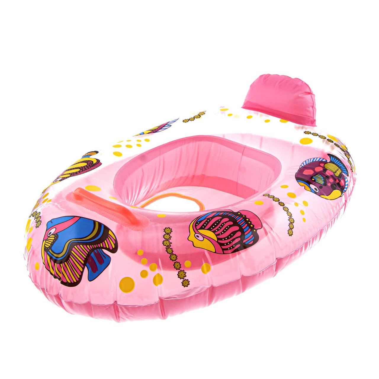 

Круг надувной плавательный с отверстиями для ног "Лодочка"