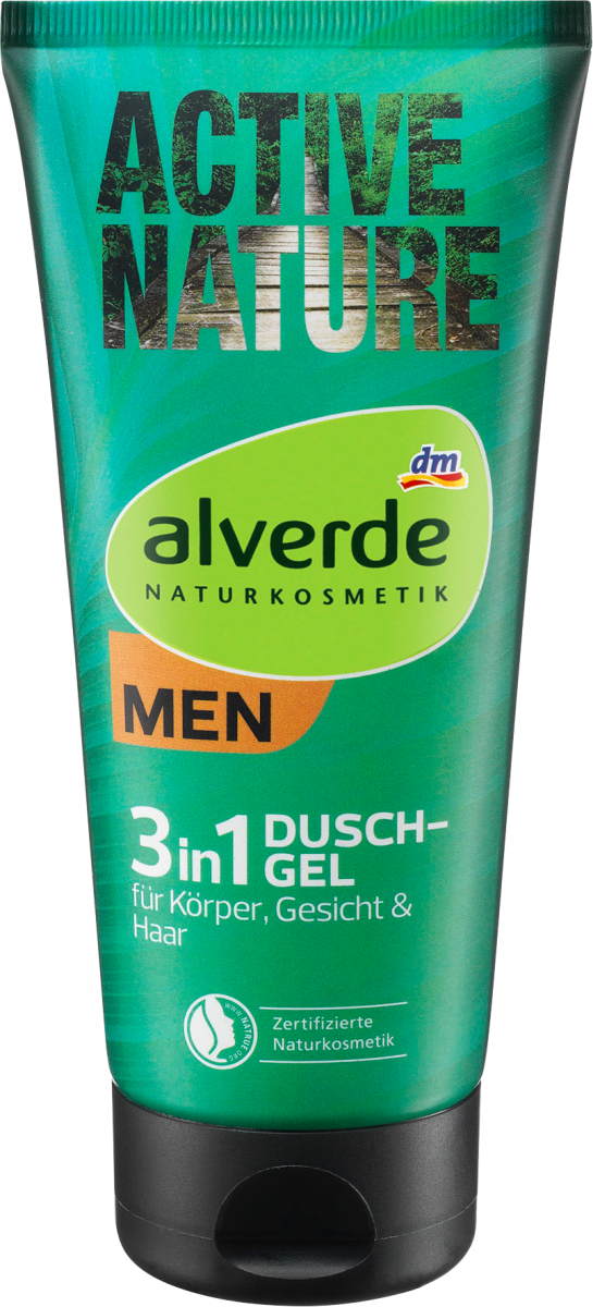 

Мужской гель для душа 3в1 alverde NATURKOSMETIK MEN Active Nature, 200 ml