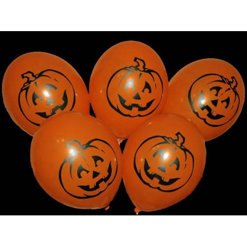 

Шары Хэллоуин Halloween Тыква 12"(30см) оранжевые 2 штампа, Разные цвета