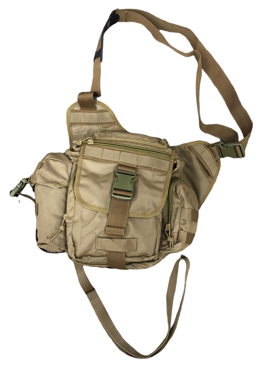 

Тактическая сумка Койот через плечё на бедро штурмовая тактическая