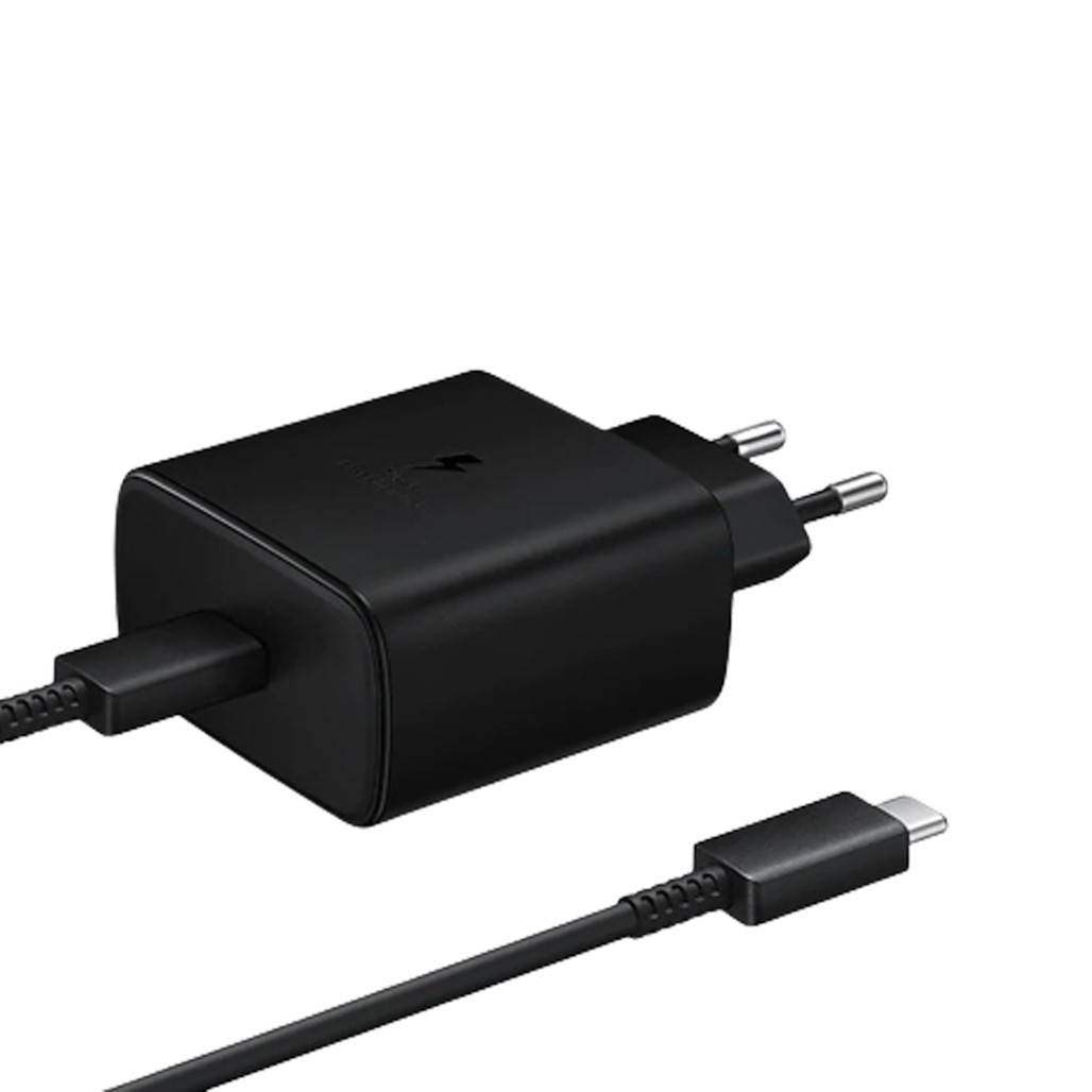 

Сетевое зарядное устройство Samsung 45W PD Wall Charger + Type-C Cable (EP-TA845XBEGRU) Black [57333], Черный