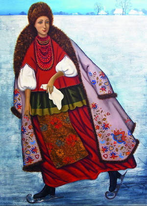 

Открытка "На коньках"