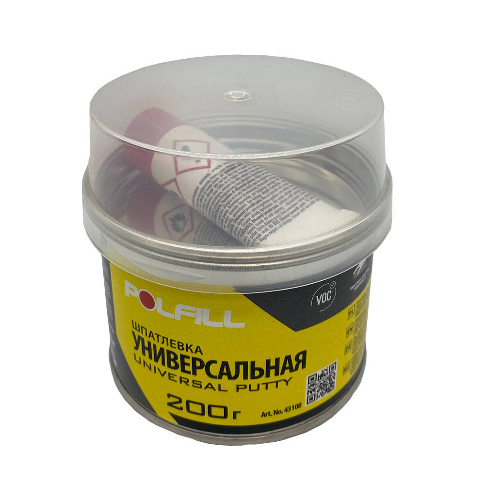 

Шпатлевка универсальная, с отвердителем, Polfill, 200g, 43108