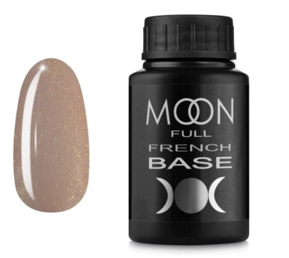 

MOON FULL Baza French №13 - база для гель лака, 30 мл. (бежевый с Шиммер)