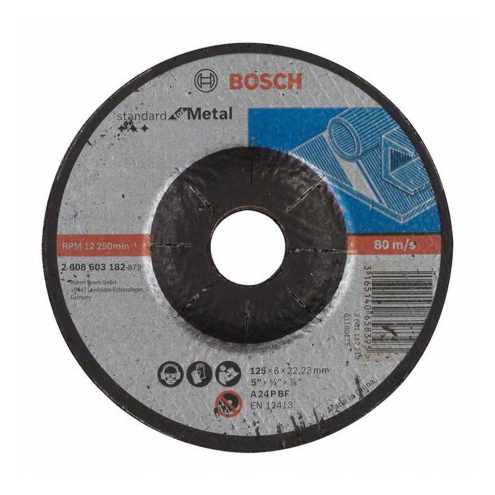 

Круг зачистной по металлу Bosch Standard 2608603182 125*6*22,23 мм