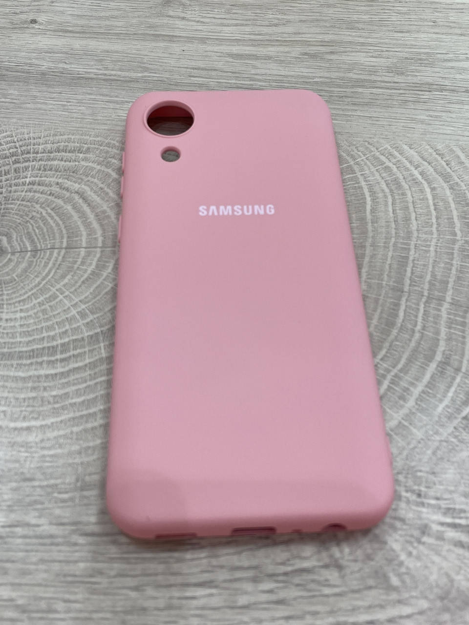 

Чехол на Samsung A03 Core / A032 Silicone Case противоударный розовый