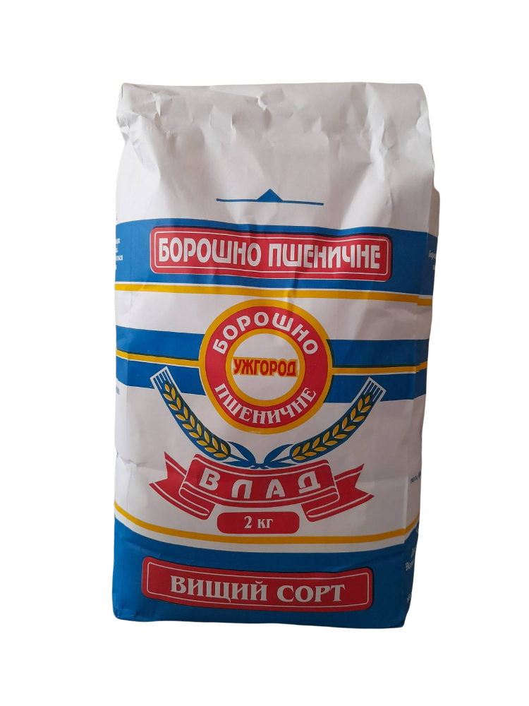 

Мука пшеничная высший сорт 2 кг