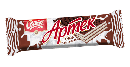 

Вафли Артек с какао и молоком Свиточ 80 г.