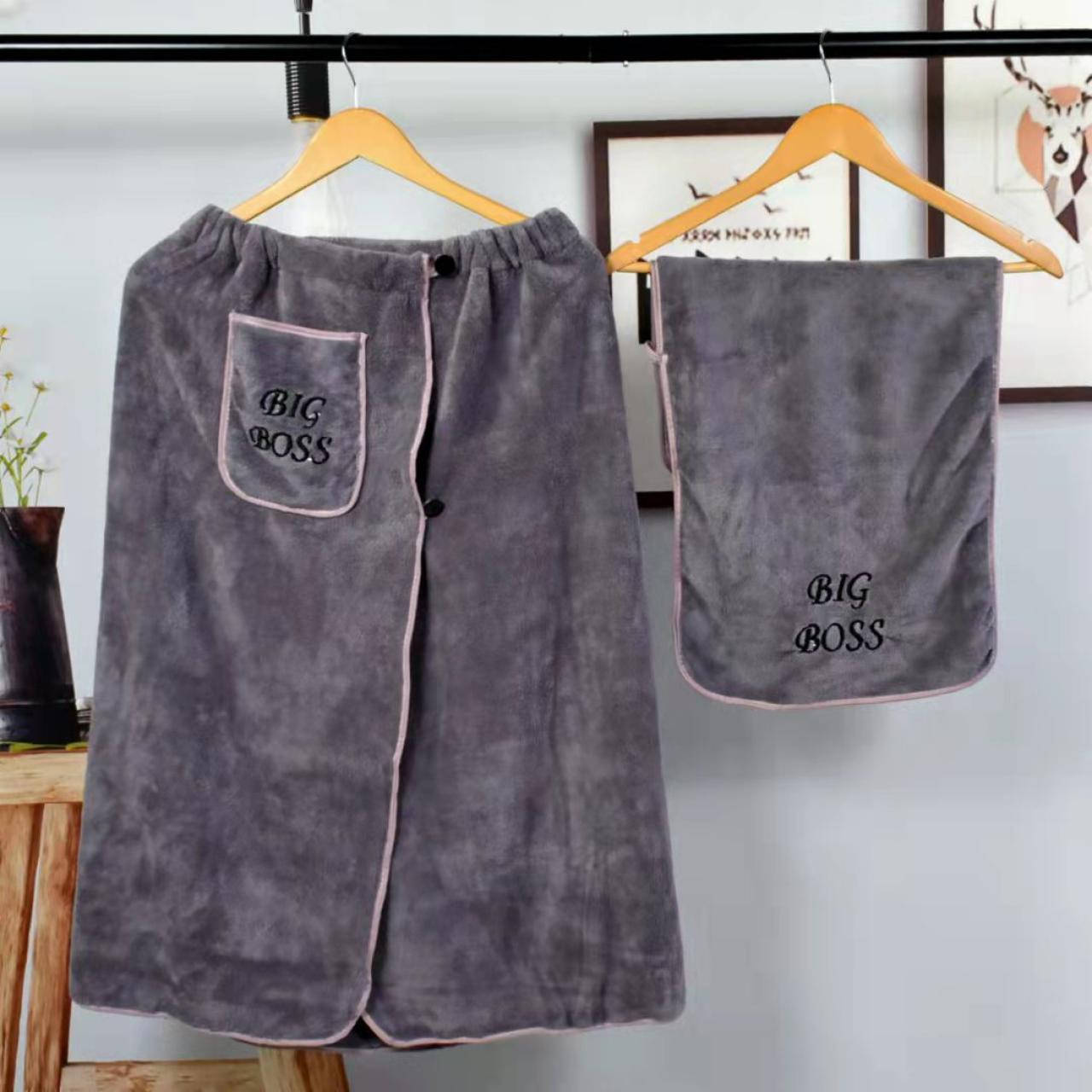 

Комплект полотенец Банный мужской (микрофибра) темно-серый