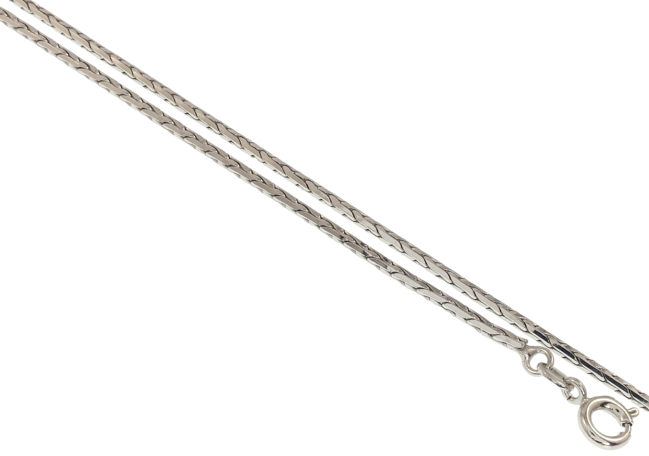 

Цепочка ХР Родий "Плетение Колос" длина 69см х 2мм