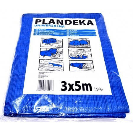 

Тент Брезент Пландека Тарпаулин защитный (60g\m2) 3x5 Польша (Wimar), Синий