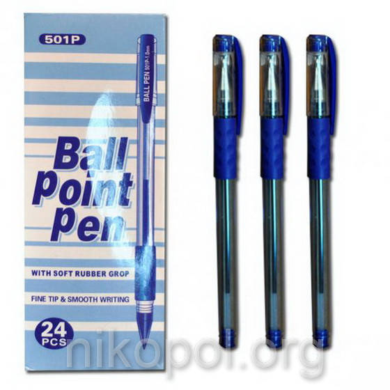 

Ручка масляная Original 501P синяя, резиновый грип