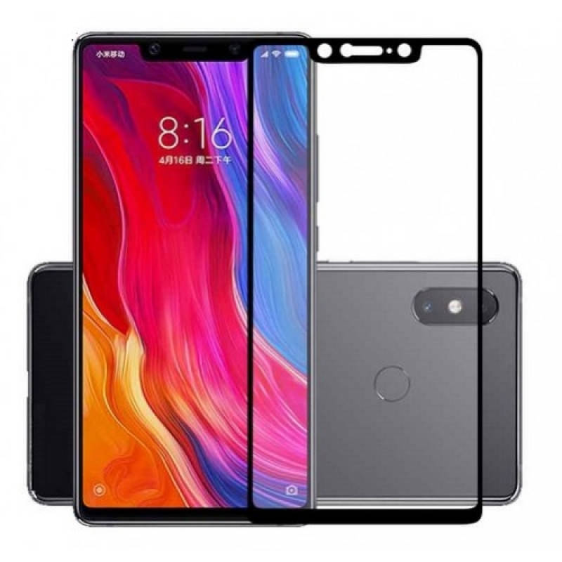 

Защитное стекло для Xiaomi Mi 8 SE на весь экран 5д стекло на телефон сяоми ми 8 се черное NFD, Черный