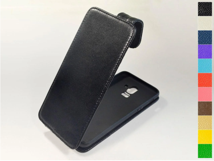 

Откидной чехол из натуральной кожи для Samsung Galaxy J8 2018 J810 / Galaxy On8