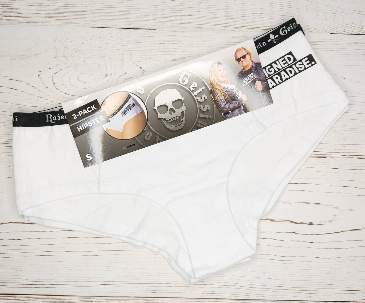 

Комплект 2шт трусики хипстеры германия white M, Белый