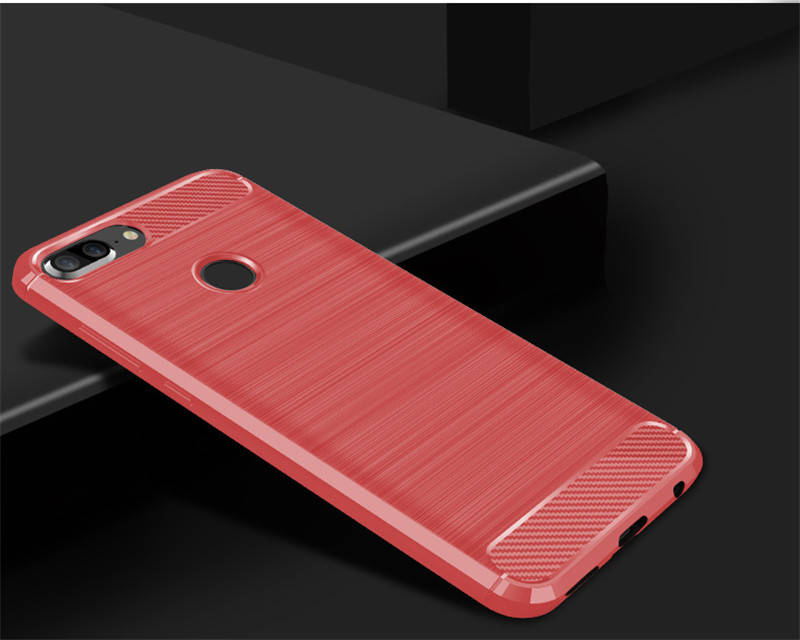 

Чехол Carbon для Honor 9 Lite Бампер Красный