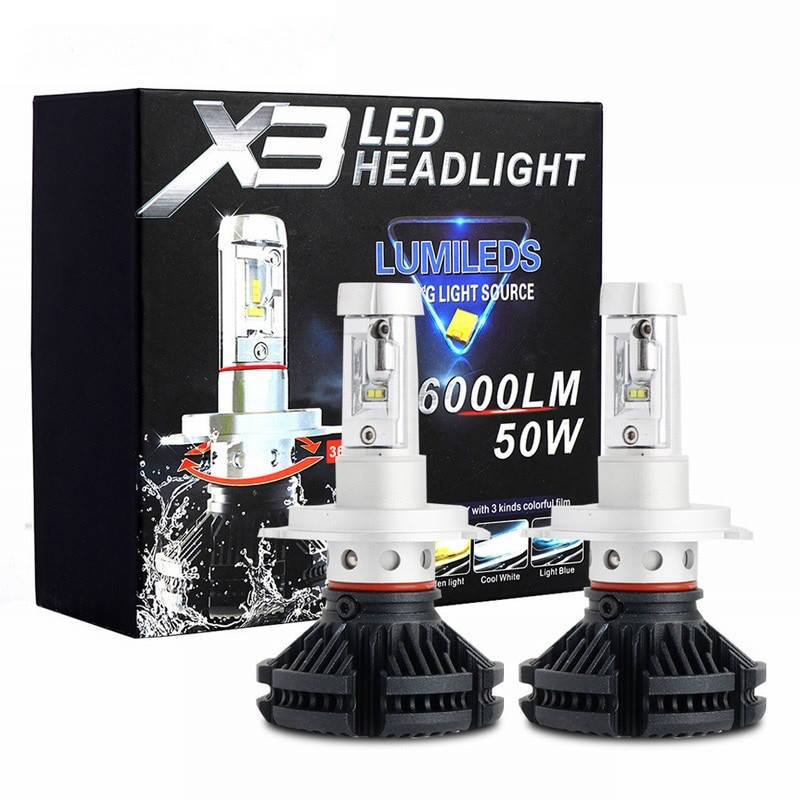 

Светодиодные лампы LED X3 HEADLIGHT Н4