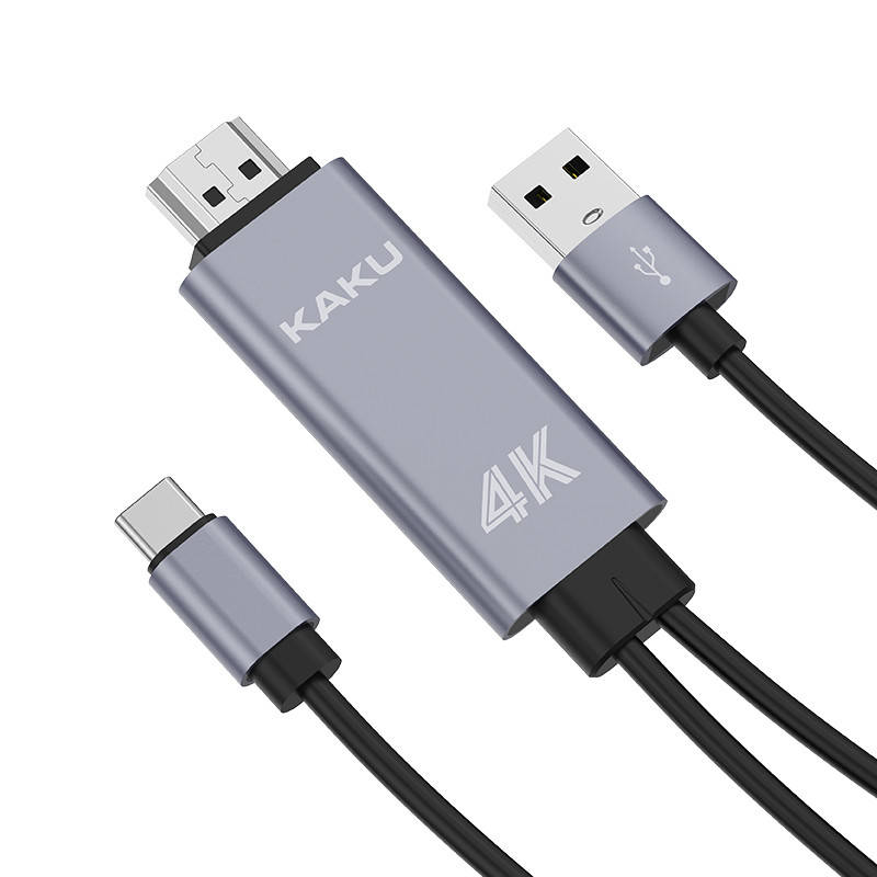 

Кабель переходник Kaku KSC-557 Type-C to HDMI, Черный