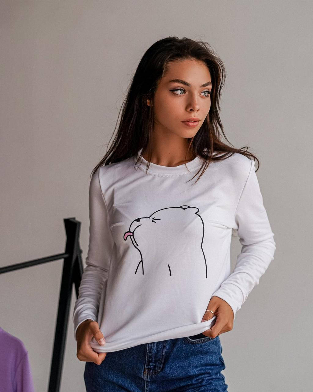 

Свитшот женский молодежный *Мишка*, размер 42-46 (3цв) "BARBARA" купить недорого от прямого поставщика, Разные цвета