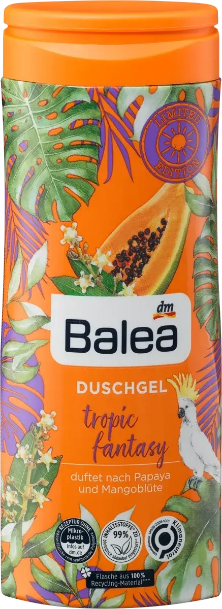

Увлажняющий гель для душа Balea Tropic Fantasy, 300 ml.