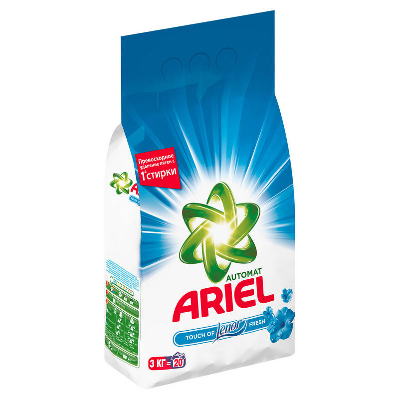 

Стиральный порошок автомат ARIEL Lenor Effect 2в1 3кг (s.01413)