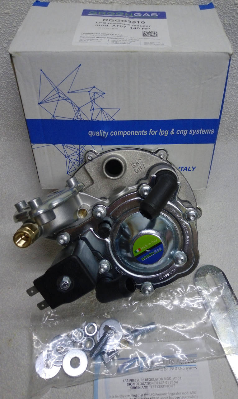 

Газовый редуктор Томасетто АТ07 для 1,2,3 поколения ГБО (оригинал) 100-140л.с.