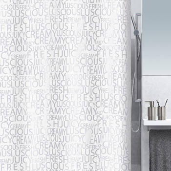 

Шторка для ванной текстильная Spirella CREAMY серая 10.16276