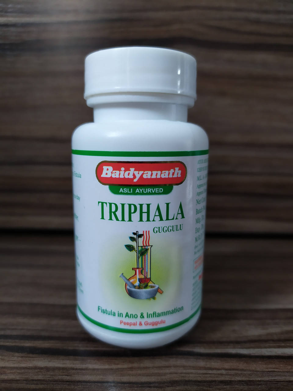 

Трифала гуггул Бадьянатх, Triphala Guggulu Baidyanath, 80таблеток