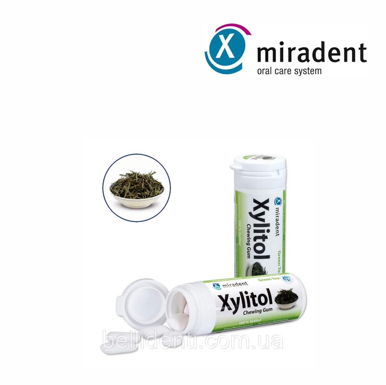 

Жевательная резинка с ксилитом Xylitol Green Tea (зеленый чай), 30 шт.