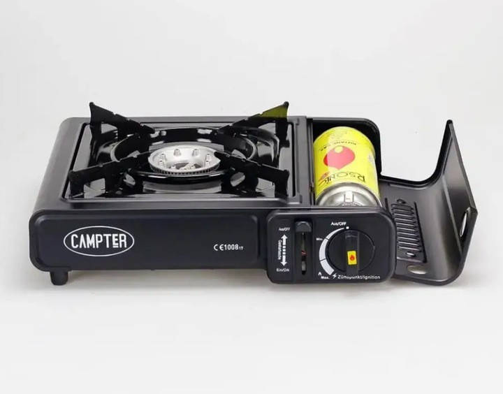 

Портативная Газовая плита Campter CTR138 черная в пластиковом кейсе
