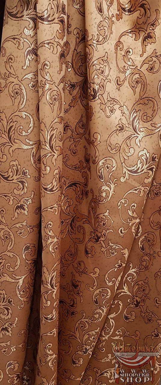 

Штора півторачка, хорошої якості, Бежевый