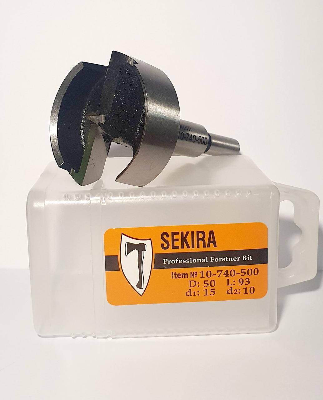 

Сверло Форстнера D50 L93 d15 d10 Sekira 10-740-500