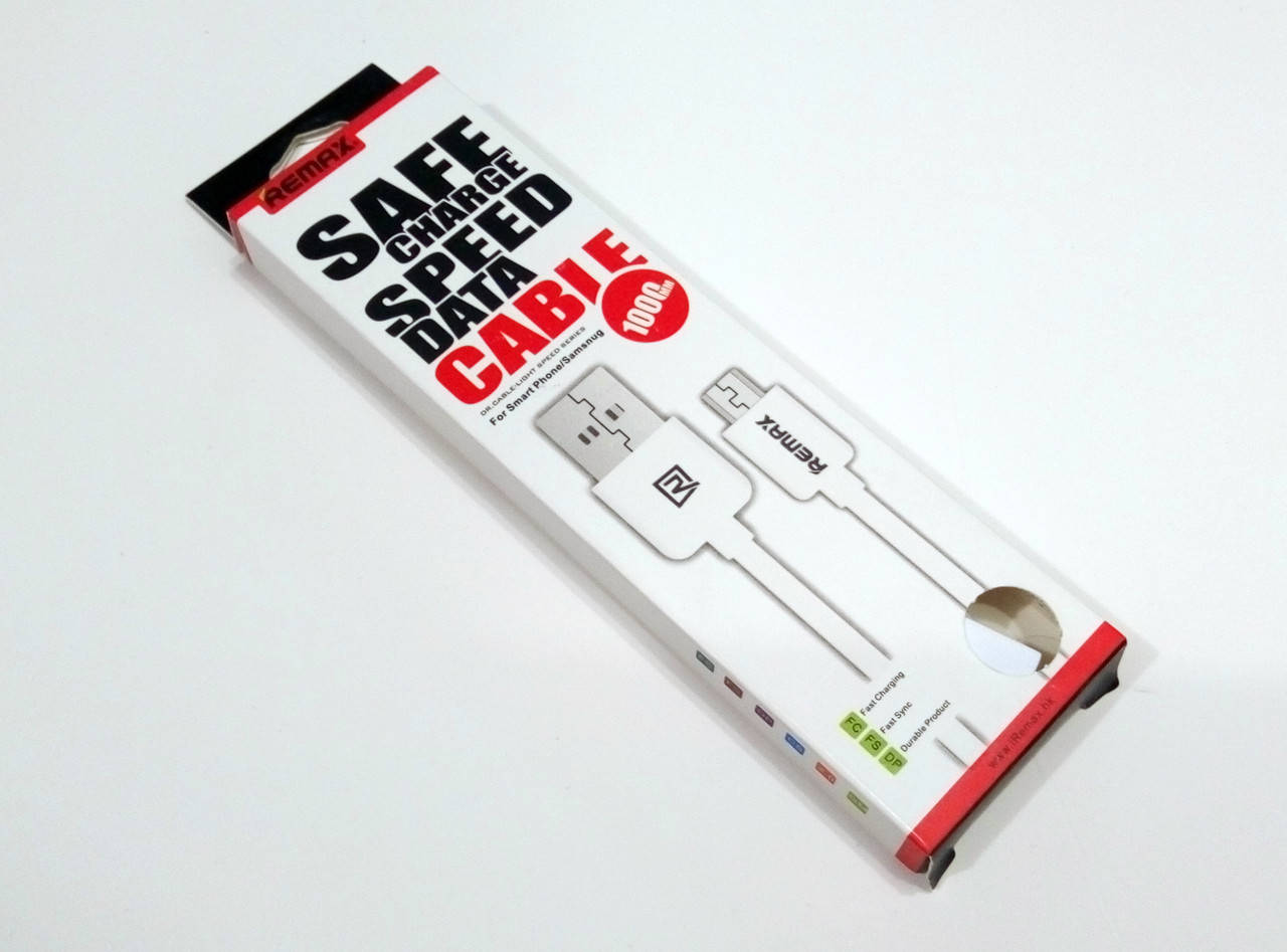

Кабель micro-USB Remax safe charge 1m, Белый