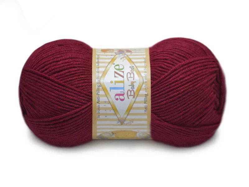 

Alize Baby Best, Вишня №390, Бордовый
