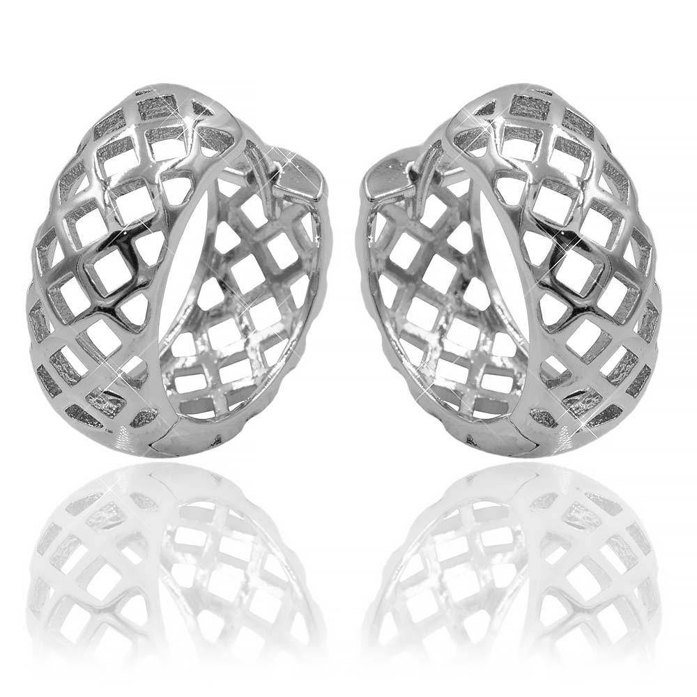 

Серьги 1,5 см родий