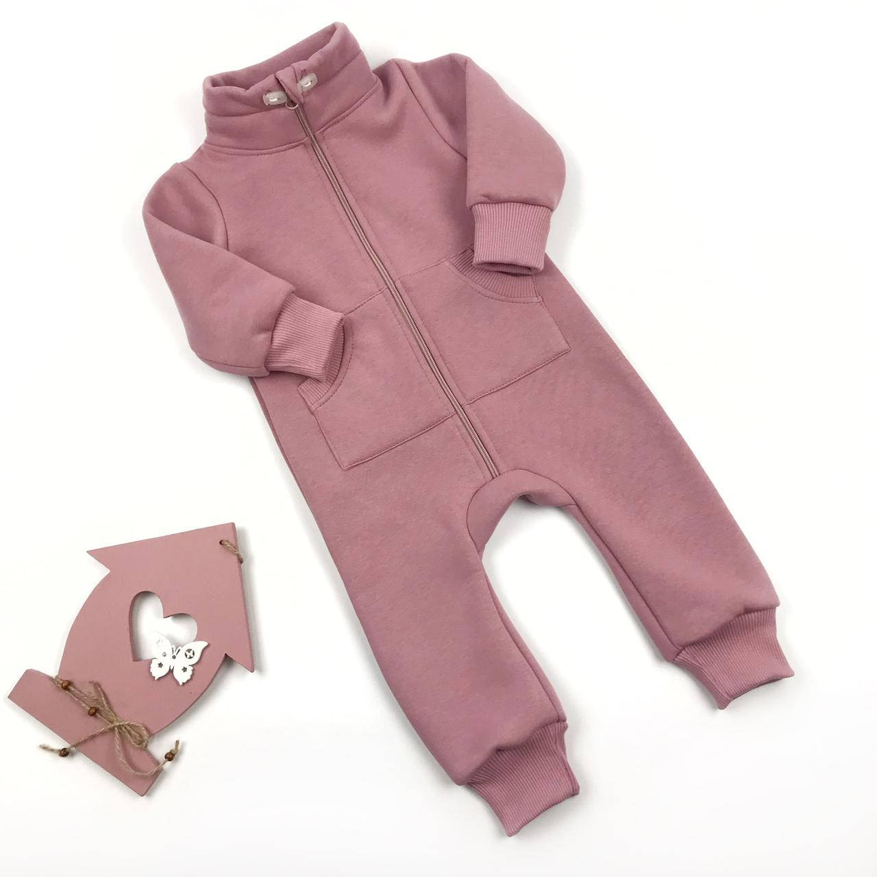 

Ромпер-стойка утепленный пудровый Coolton 92